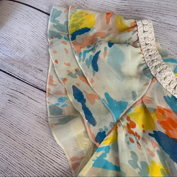 Anthropologie Sanctuary Floral Blouse Size Medium - Picture 5 of 7